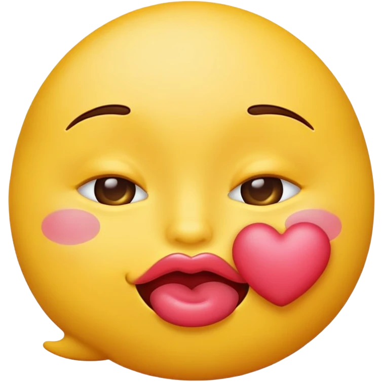 Mad kissy face emoji  emoji