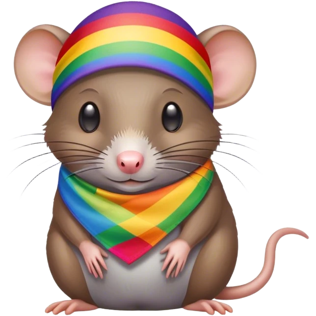 a gay rat emoji