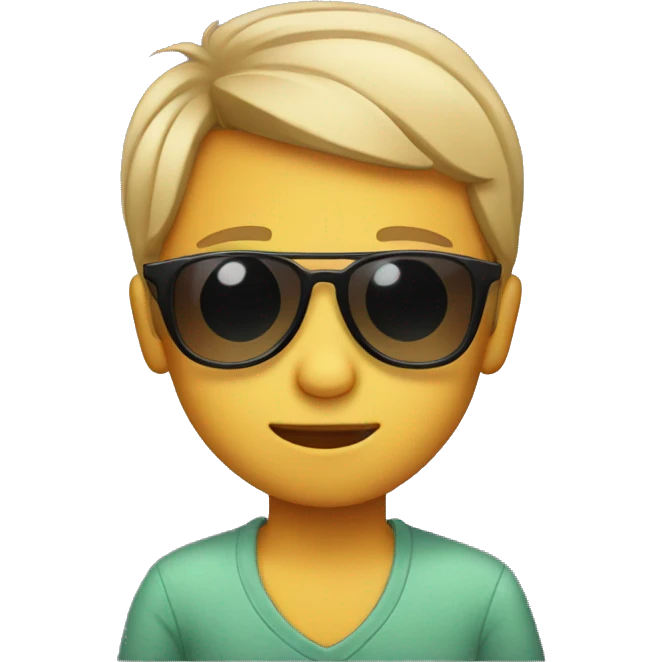 Kid with sunglasses emoji