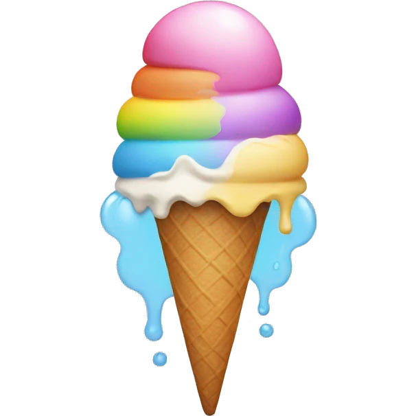 rainbow,icecream emoji