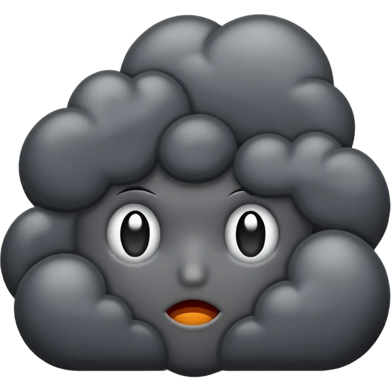 Dark cloud emoji