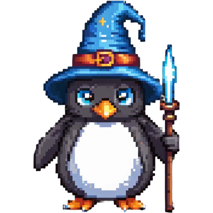 penguin wizard emoji