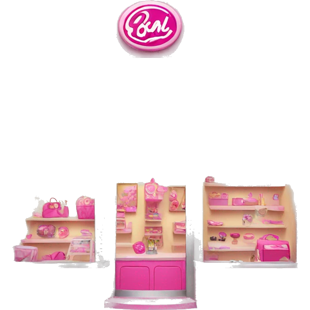 pink barbie shop emoji