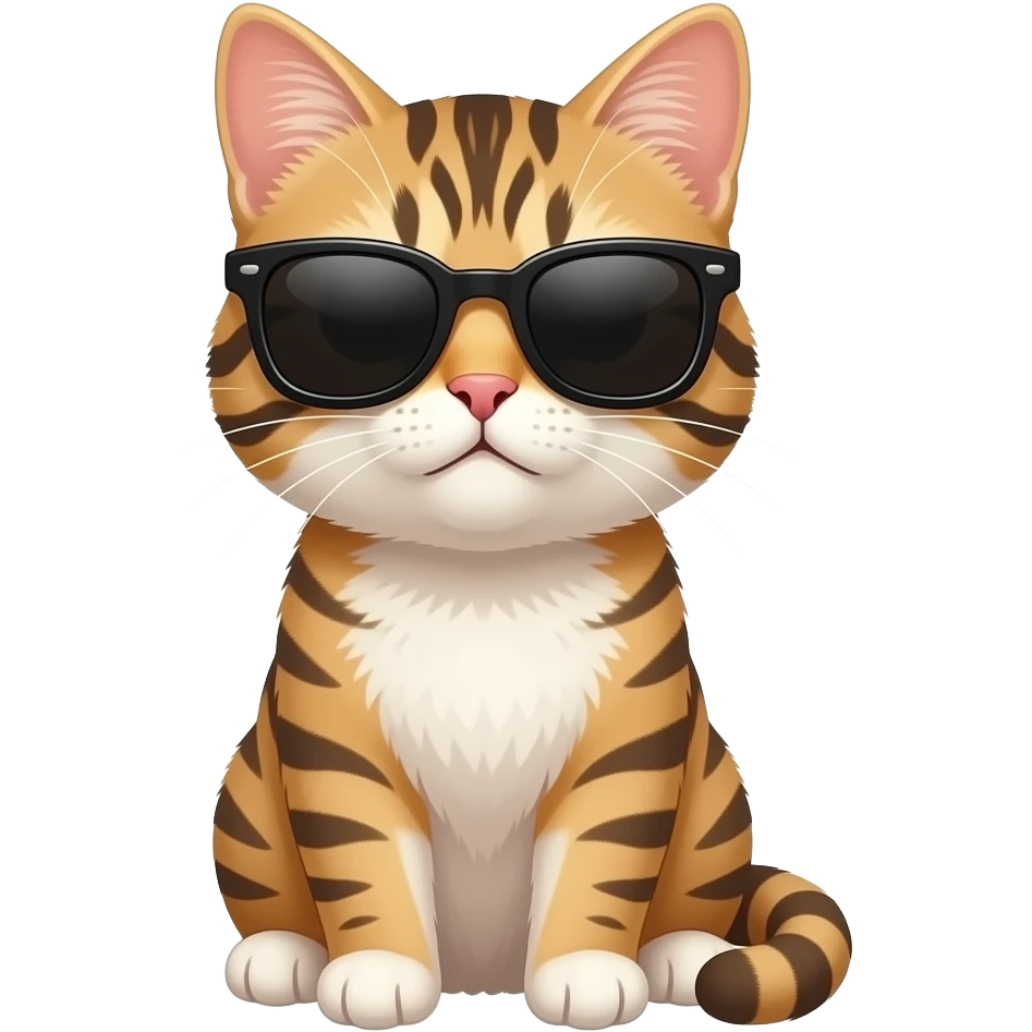 Cat wearing sunglasses emoji