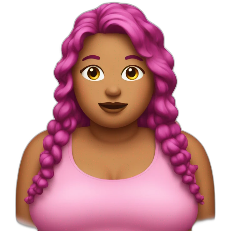 star carby pink fat style emoji