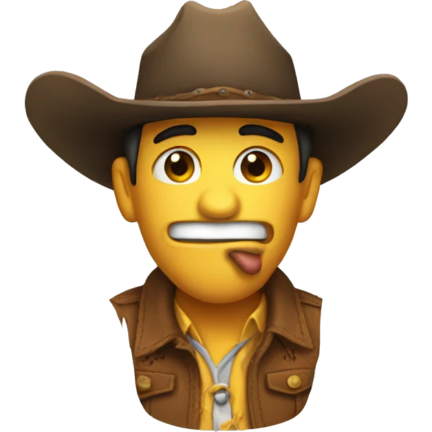 fart smelling cowboy emoji