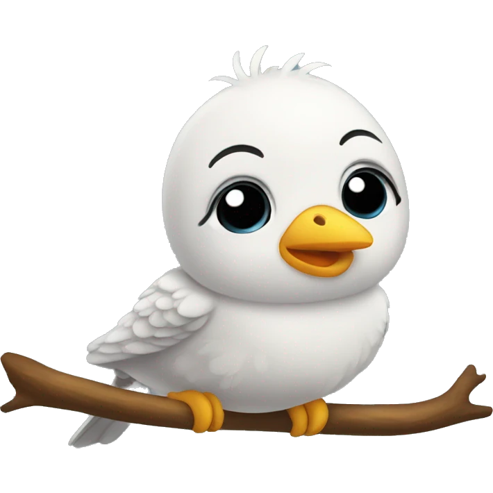 Very cute bird emoji