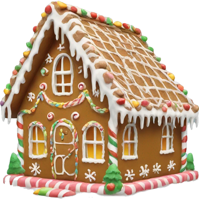 gingerbread house emoji