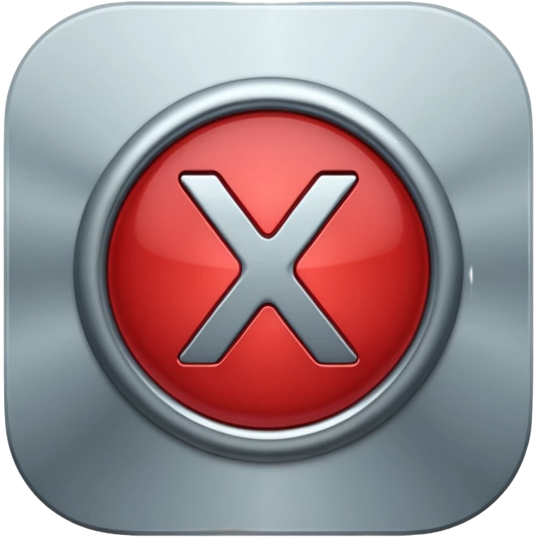 x button emoji