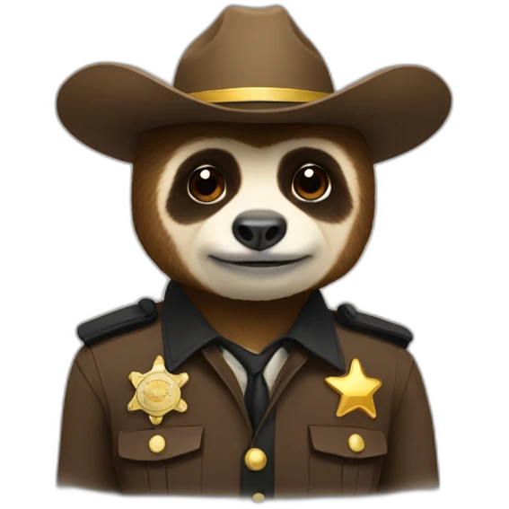 sheriff sloth emoji
