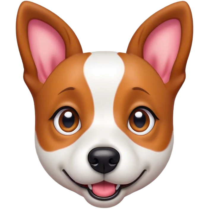 Cinematic Comical Jack Russell Terrier Portrait Emoji, Head tilted dramatically with an exaggeratedly shocked expression, featuring a perky, agile body with wide, comically expressive eyes full of playful disbelief and animated, perked ears, Simplified yet hilariously expressive features, highly detailed, glowing with a slightly sassy glow, high shine, dramatic yet playful, stylized with an air of cheeky canine mischief, soft glowing outline, capturing the essence of a meme-worthy Jack Russell Terrier that looks ready to side-eye its way into viral fame! emoji