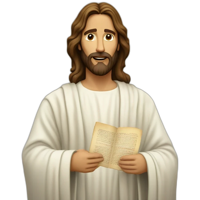 Jesus' proclamation of the greatest commandment emoji