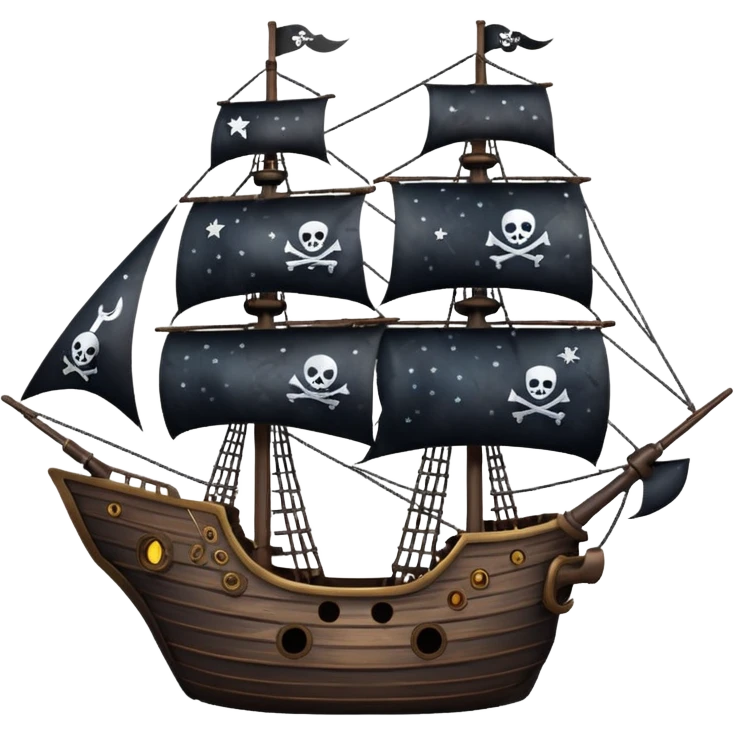 pirate ship in space emoji