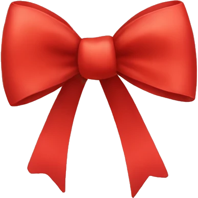 Red bows emoji
