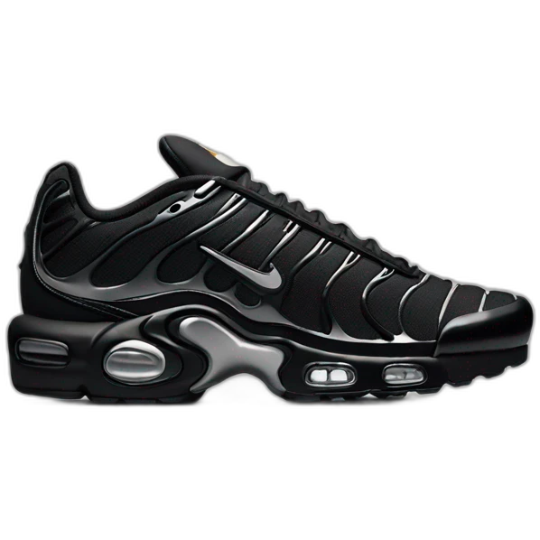 3D perspective nike tn black emoji
