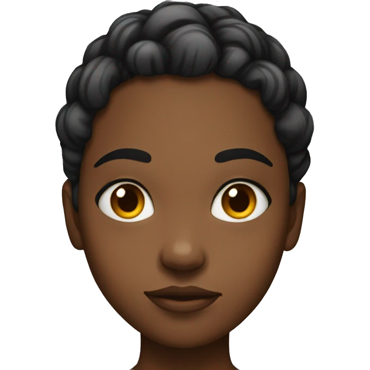 Black girl giving side eye  emoji