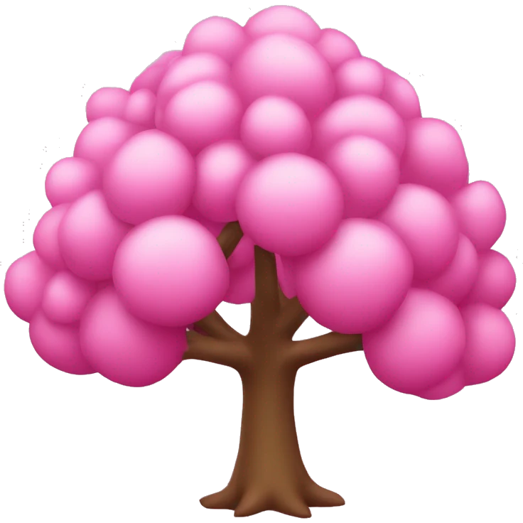 Árbol de navidad rosa emoji