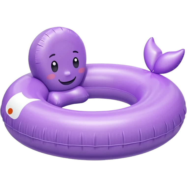 Pastel purple pool lounge float emoji