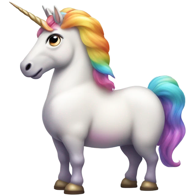 Fat unicorn emoji