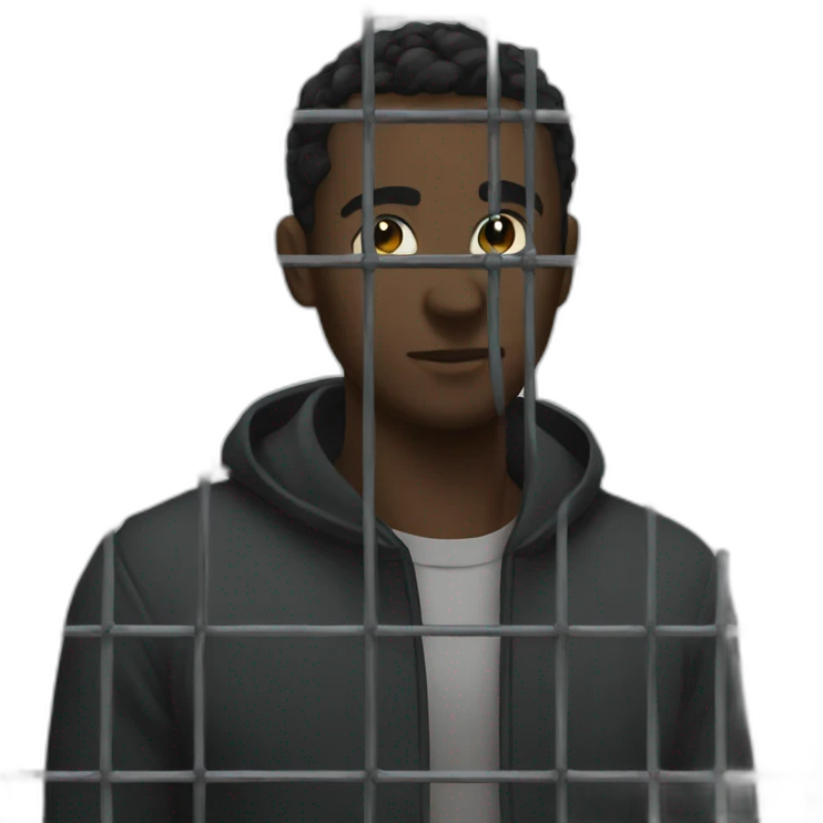 black cage emoji