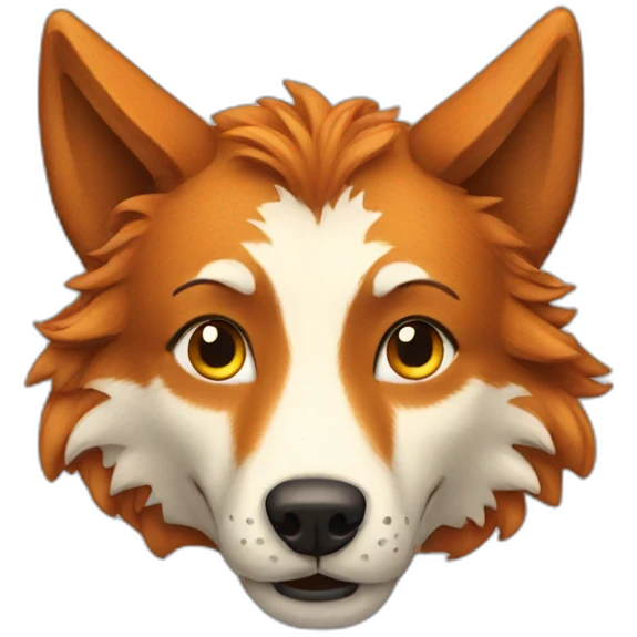 ginger wolf emoji