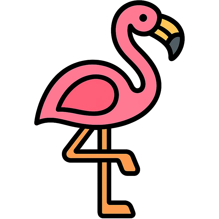freaky flamingo emoji