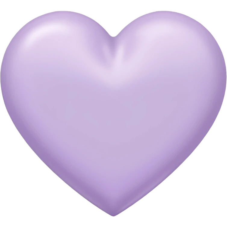 pastel lilac heart emoji