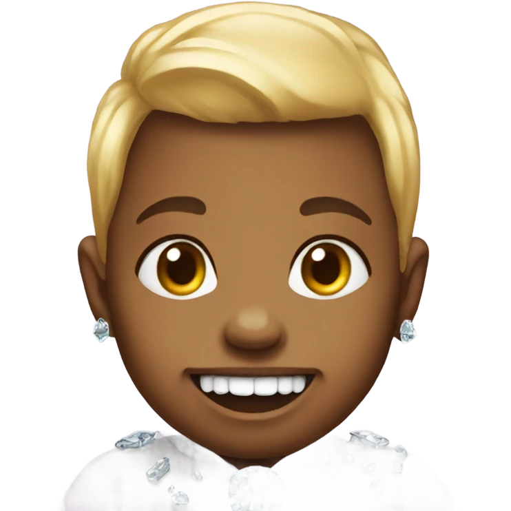 Da baby with diamond teeth emoji