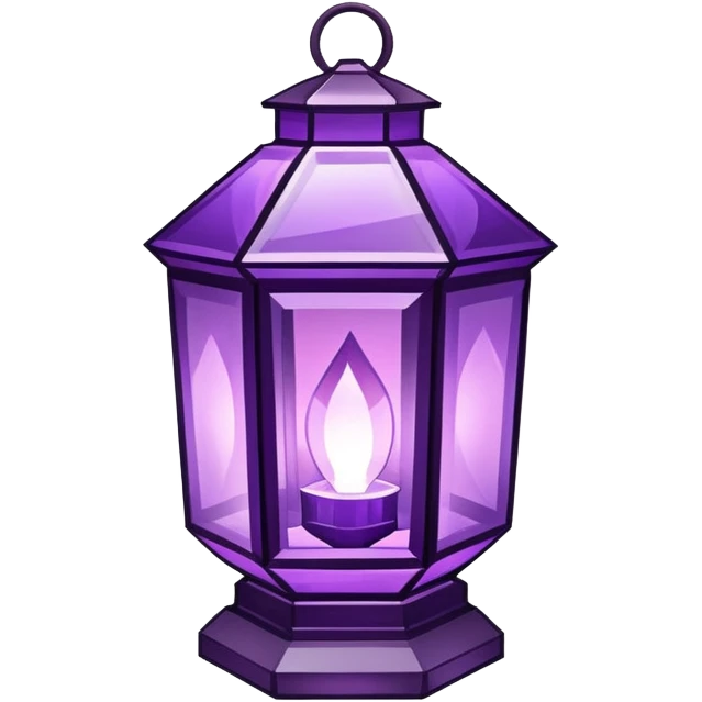 Amethyst Crystal lantern emoji