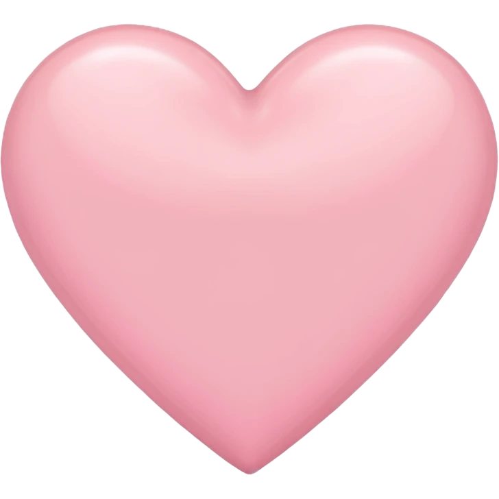 pastel pink heart emoji