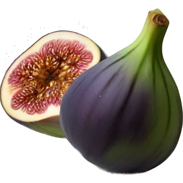 fig on a plate emoji