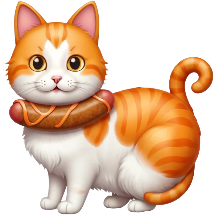 CAT with sausage  emoji