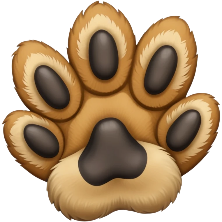 German shepherd paw emoji