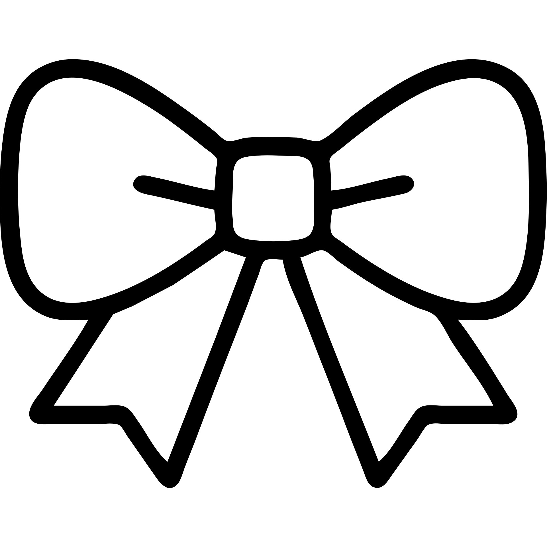 pink bow, outline icon style, no fill, clean lines, simple emoji