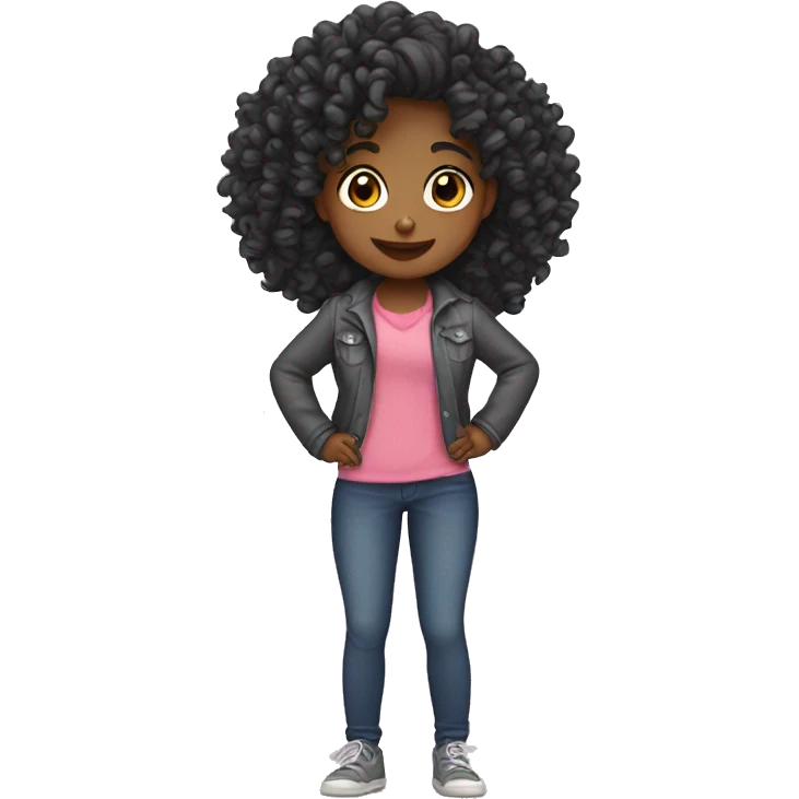 Girl curly Jaír emoji