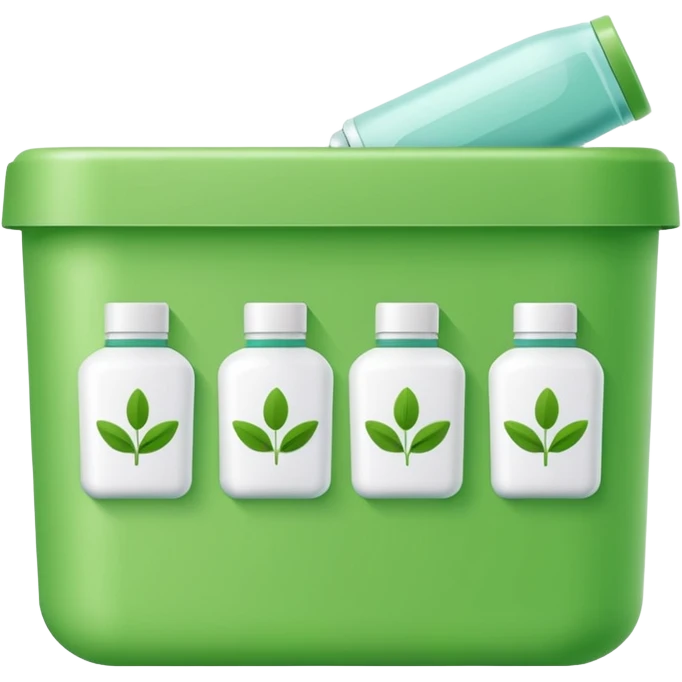 reusing containers as in personal care products icon emoji