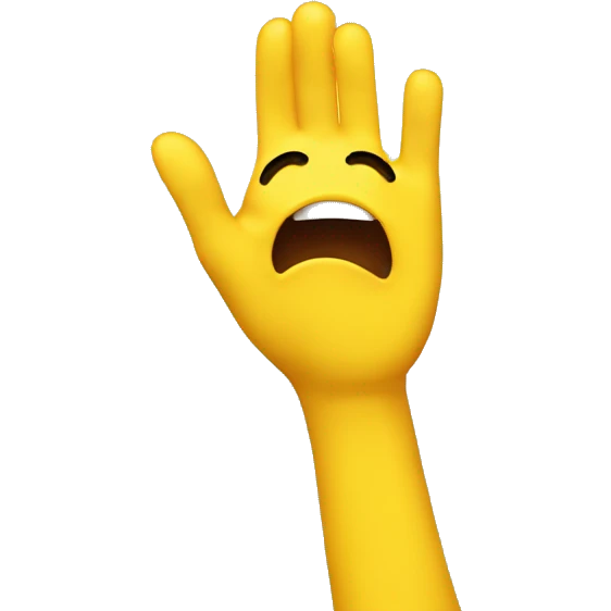 a hand emoji wiping sweat off of a yellow face emoji with an exhausted expression emoji