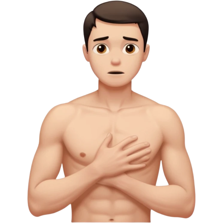 no me gusta el frio emoji hombre de torzo iOS agarrandose habrasanzose  emoji