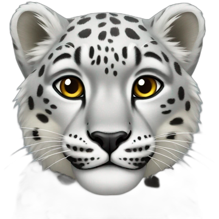 Snow leopard emoji