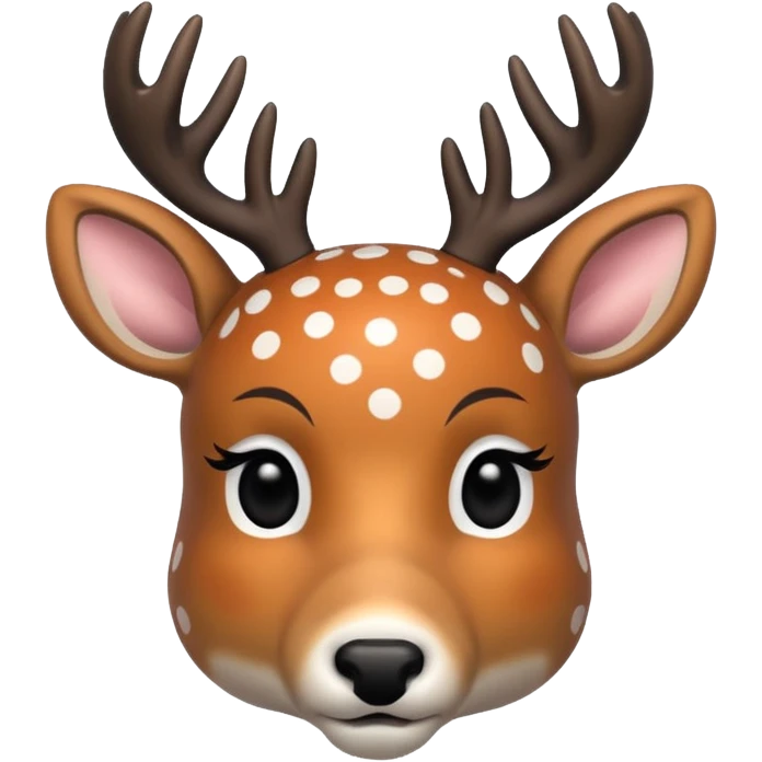 polka dot deer emoji