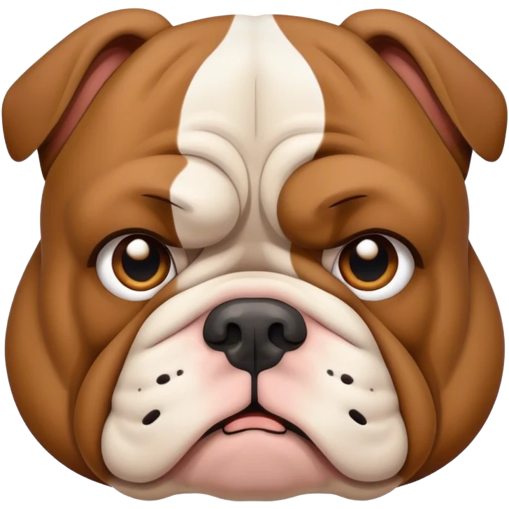 Sad Bulldog emoji