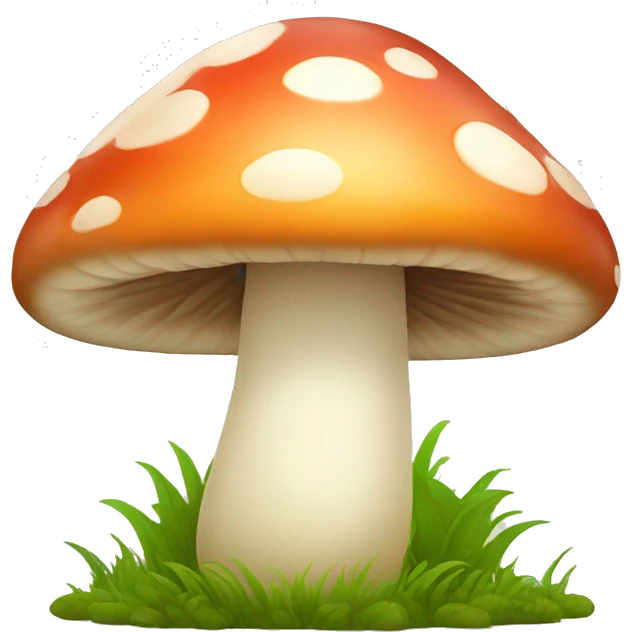 happy mushroom emoji