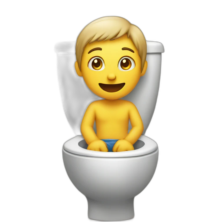person sitting on a toilet emoji