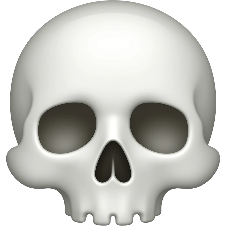 Asshole covered by the skull emoji emoji