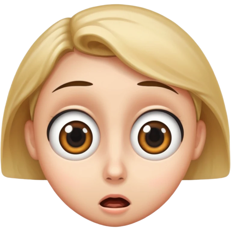 The 😳 emoji with big eyes same thing as the emoji but big eyes emoji