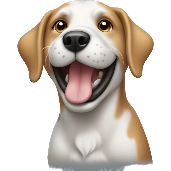 Dog getting pet  emoji
