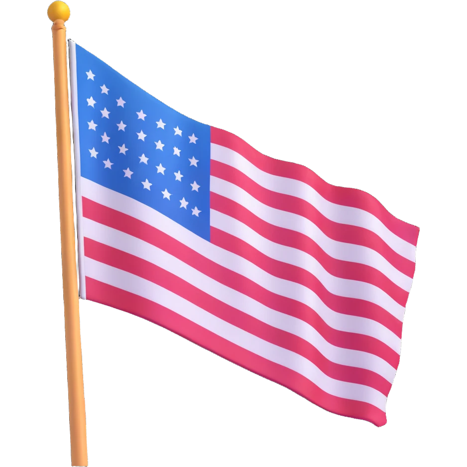 USA flag waving emoji