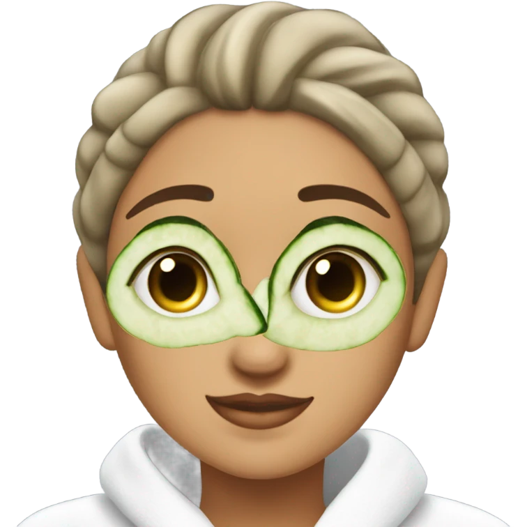 A girl having spa day emoji