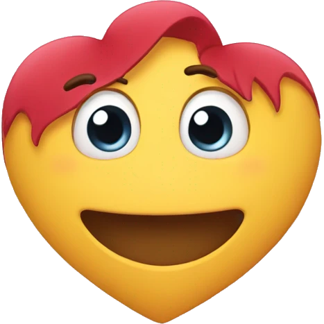 Cute heart emoji