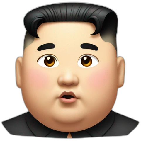 kim jong un chubby face emoji